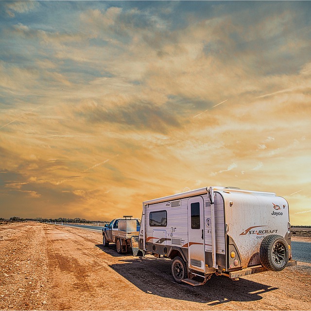 travelling around australia in a caravan